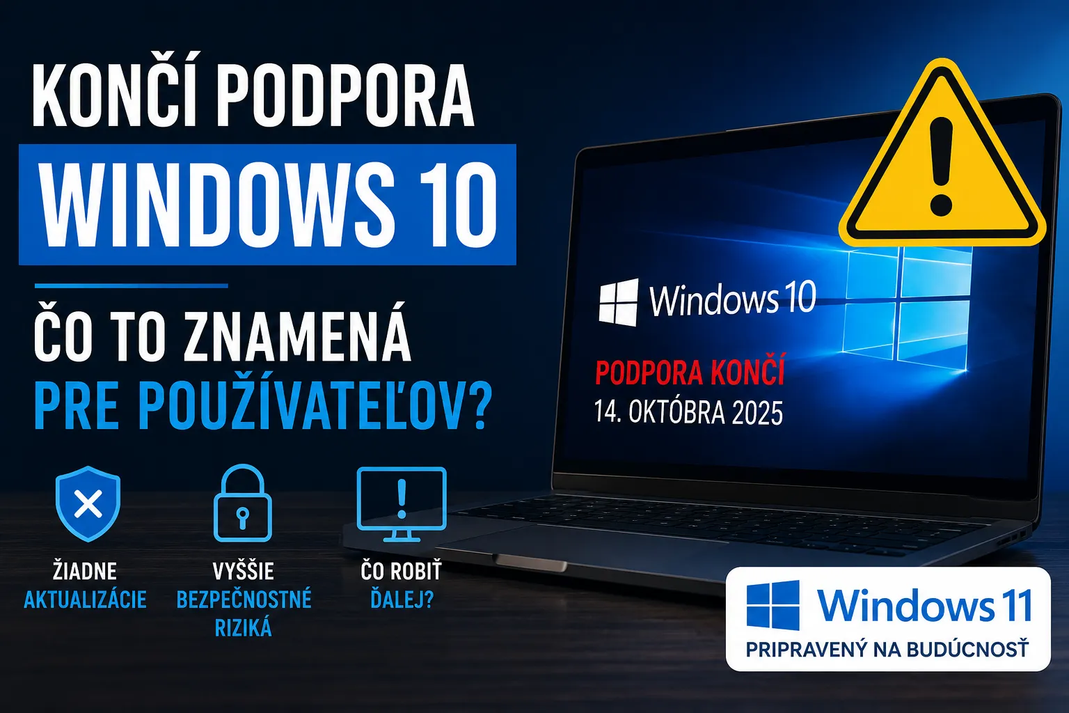 Koniec podpory Windows 10 – čo to znamená pre používateľov a prechod na Windows 11