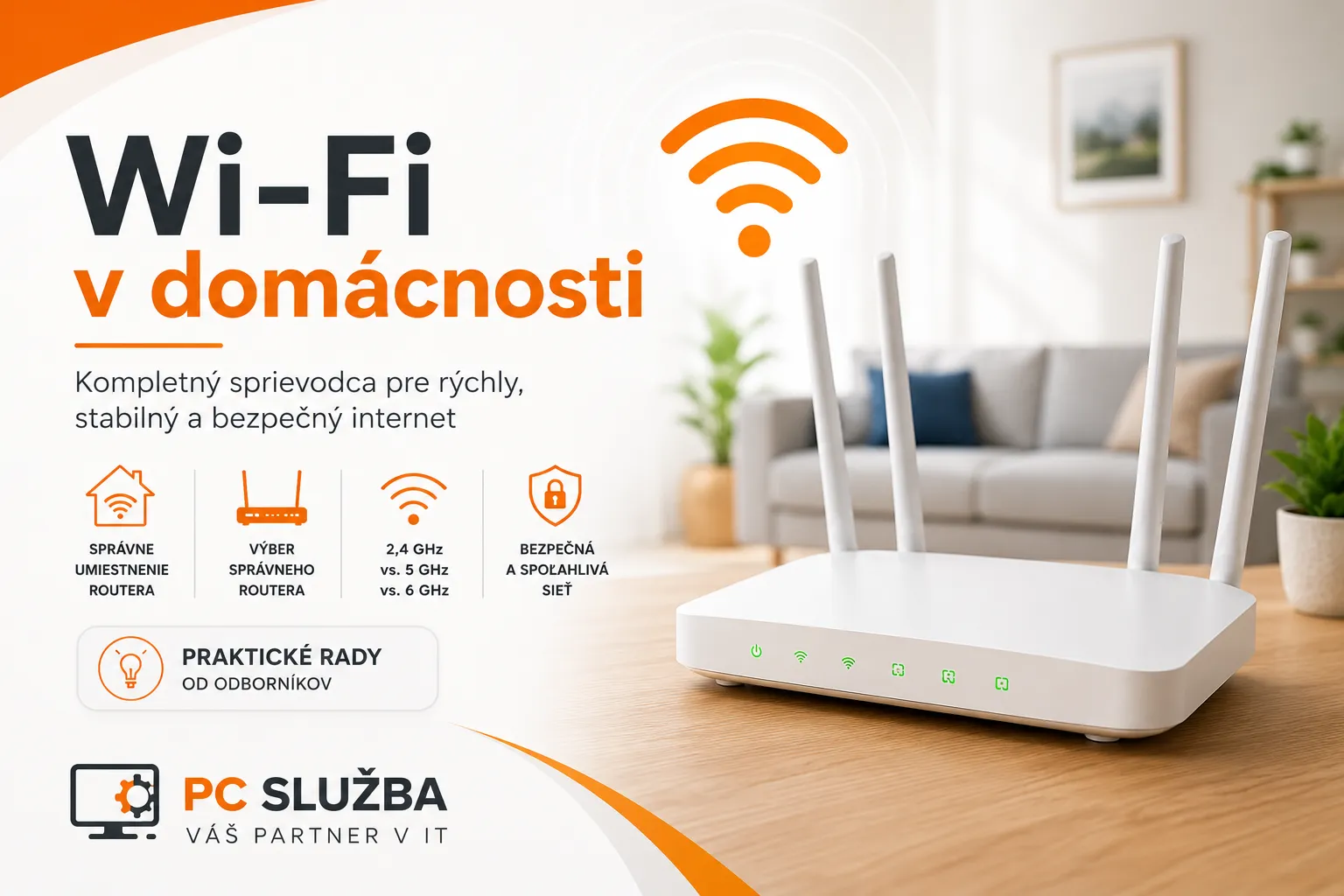Wi-Fi v domácnosti – kompletný sprievodca rýchlou, stabilnou a bezpečnou domácou Wi-Fi sieťou