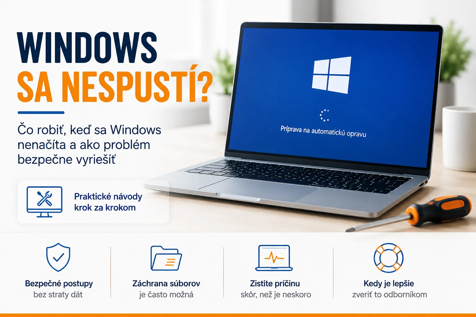 Windows sa nespustí – čo robiť, keď sa počítač nespustí alebo sa zasekne pri štarte