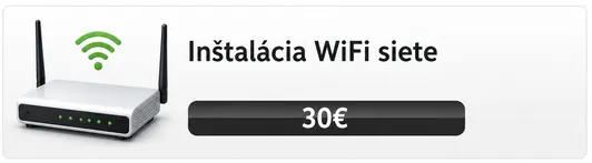 Inštalácia WiFi siete